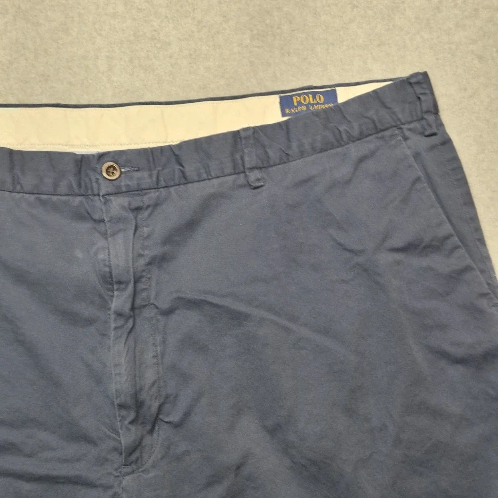 Polo Ralph Lauren Shorts Mens 46 Stretch Classic Fit Blue Chino Flat Front